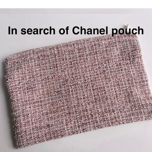 Pink Tweed Pouch